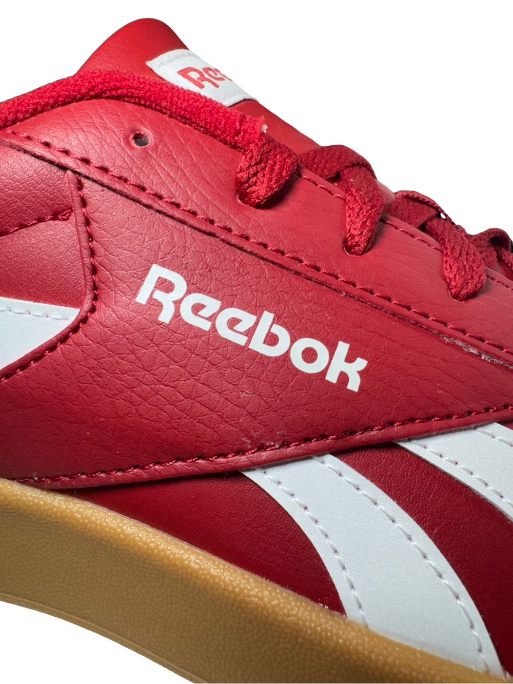 Reebok Smash Edge S Flash Red White Gum Sneakers Men's Size 10 - Picture 9 of 13